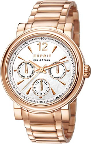Esprit Damen-Armbanduhr Penia Analog Quarz Edelstahl beschichtet EL102032F05