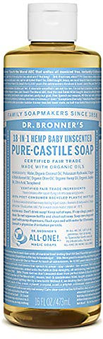 Dr Bronner'S | Baby Castile Liquid Soap | 4 X 473Ml