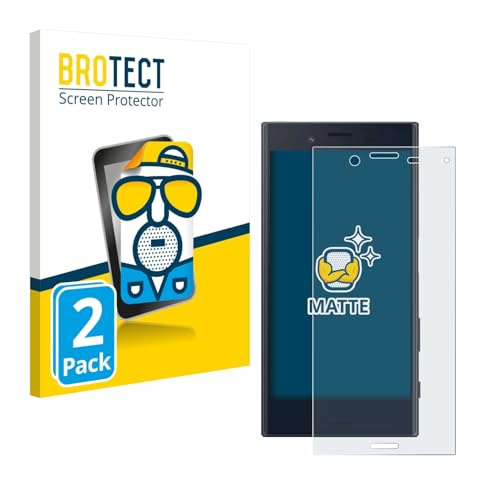 BROTECT Entspiegelungs-Schutzfolie für Sony Xperia X Compact (2 Stück) Matte Displayschutz-Folie, Anti-Reflex, Anti-Fingerprint