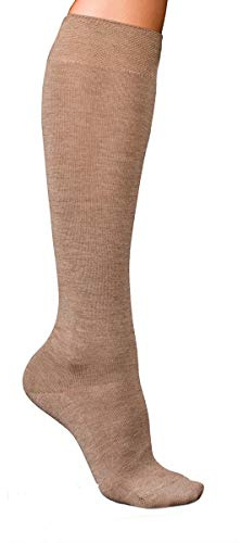 FALKE Women's No. 1 Finest Knee-High Socks Breathable Climate-Regulating Cashmere Thin Warm Extra-Soft Flat Seam For Pressure-Free Toes Plain Elegant For Everyday Wear Casual Business Looks 1 Pair