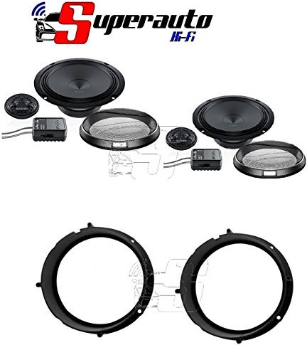 Audison APK 165 kit casse auto a due vie 165mm, potenza RMS 100W a 4 Ohm set adattatori altoparlanti per VOLKSWAGEN Golf VI Predisposizione Anteriore