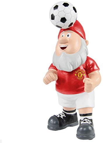 FOCO Offizielles Lizenzprodukt Manchester United FC Fußball-Gartenzwerg beim Kopfball