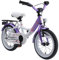 BIKESTAR Kinderfahrrad für Mädchen ab 4 Jahre | 14 Zoll Kinderrad Classic | Fahrrad für Kinder Lila & Weiß | Risikofrei Testen