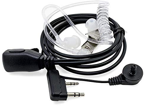 Kyrio Walkie Talkie Earpiece Headset Compatible with Baofeng UV5R 888S UV-82HP BF-F8HP Kenwood Retevis H-777 RT21 RT22 Two Way Radios
