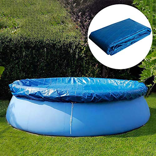 shewt 6ft in Diameter Swimming Pool Cover Round, Durable Dustproof Rainproof Pool Cover for Round Paddling Pool Inflatable Pool