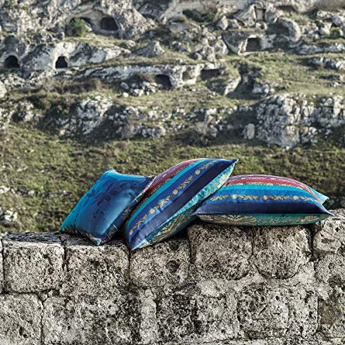 Bassetti Kissenhülle zu Granfoulard Malve B1 Blu 40 x 40 cm, bunt