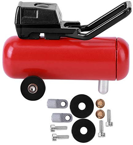 Tbest Bomba de Aire de simulación RC, Accesorio de Metal de decoración DIY Modelo RC Compatible con 90046 D90 CC01 1/10 RC Car(Negro Rojo)