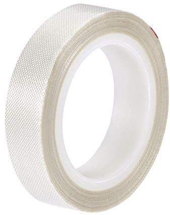 sourcing map Hitzebeständig Klebeband PTFE Filmklebeband Weiß 13mm Breite 10m 33 Fuß Lang