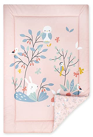 Julius Zöllner Krabbeldecke Classic | Gr. 95x135 cm | Made in Germany | 100% Baumwolle | OEKO-TEX® STANDARD 100 | Rosalie