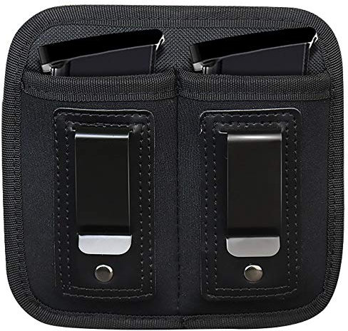 ACEXIER Universal Doppelmagazintasche für 9mm .40 .45 .380 .357, IWB Mag Holster Verdeckter Cary für Doppelstapel, Mag Halter für G1ock 19 43 17 1911 S&W M&P, IWB Clip Magazintasche