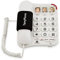 Big Button Phone for Seniors - Corded Landline Telephone - One-Touch Dialling for Visually Impaired - Amplified Ringer with Loud Speaker for Hearing Impaired, Ergonomic Non-Slip Grip