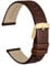 WOCCI 12mm Elegante Cinturino per Orologio con Fibbia Oro (Caramello Marrone)