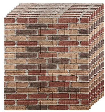 XCYYBB 3D Tapete Wandpaneele Selbstklebend Ziegel, Steinoptik Tapete Wasserdicht Wandaufkleber, Wandtapete Schaumstoff Selbstklebend Ziegel Wasserfest Wandaufkleber-Zw-355-4 50pcs