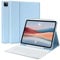 TQQ for iPad Air 13-inch (M3/M2, 2025/2024) & Pro 12.9 inch Case with Keyboard, Keyboard case for 12.9-inch iPad Pro 6th/5th Gen - with Pencil Holder for iPad Air 13-inch/iPad Pro 12.9 (Blue)