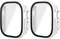 HANKN 2 Pezzi 49mm Cover per Apple Watch Ultra Proteggi Schermo Vetro Temperato 49mm Cover Custodia, Opaco Rigida Antiurto Series 8 Case Copertura Totale Iwatch (49 mm, Bianco)