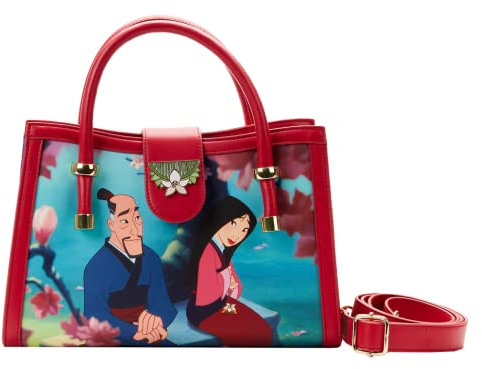 Loungefly Disney Mulan Prinzessinnen-Szene Umhängetasche, Mehrfarbig, Umhängetasche