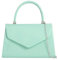 fi9® BNWT Retro-Tragetasche, Lackleder, Brautschmuck, Hochzeit, Abendtasche, Party, Geldbörse, Clutch, Schultertasche, mintgrün, medium