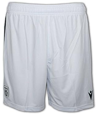 Macron PAOK Home Short 22 23 weiß PAOK Saloniki Fußballhose Thessaloniki, Größe:XL
