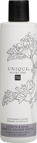 Unique Haircare | Glanz & Haarwuchs Shampoo | Mit Farbschutz | Growth & Shine Shampoo Color Protect | 250 ml