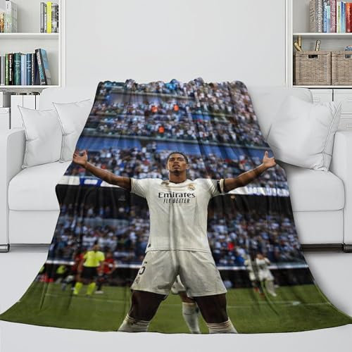 Bellingham Warme Decke - Fußball Auffälliges Decke Für Sofa Bett Krippe Dekor - Kinder Jugendliche Erwachsene - Weihnachten Geburtstag Hochzeit Geschenk Idee 60x80inch(150x200cm)