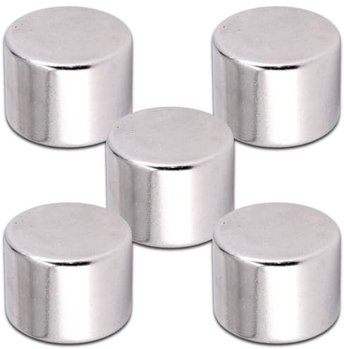 Neodym Magnet N52 Scheibe 20x15mm - 16KG Super Stark Magnetscheibe 20mm Durchmesser x 15mm- Neodym Magnete Runde Scheiben [5 Stück]
