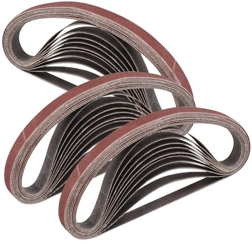 STEBRUAM Sanding Belt 10 x 330 mm,30PCS 180 Grit