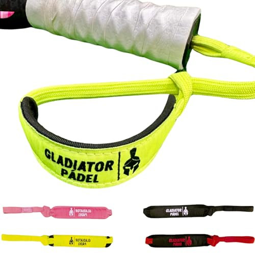 Cuerda Pala Padel GLADIATOR PADEL - Cordón Pala Padel - Cuerda Padel - Correa Pala Padel - Accesorios Padel - Padel Accesorios - Accesorios Padel Hombre y Mujer (Amarillo)