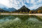 adrium Acryl-Bild 60 x 40 cm: Türkisfarbenes Wasser und farbenfrohe Berge am Jasna-See im Herbst, Slowenien. (112689415)