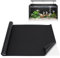 SEMGABO Aquarium Rückwandfolie Schwarz Statisch Haftender, 40x200cm Aquarium Hintergrund Generisch, Aquarium Hintergrundfolie, Aquarium-Aufkleber-Hintergrund für Aquarien