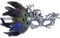 INCOK Pfauen Federn Maskenball Masken für Damen - Schwarz Spitze Strass Mask Fasching Maske Männer Frauen Venezianische Maskerade Maske zum Halloween Ball Party Karneval Kostüm