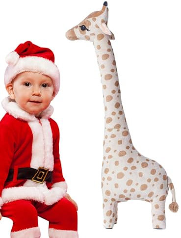 Riesige Giraffe Plüschtier | Großes Plüschtier Giraffe | Bequemes Giraffen-Plüschtier für Kinder | Stehendes Tiertier für Kinderzimmer, Urlaubsgeschenke