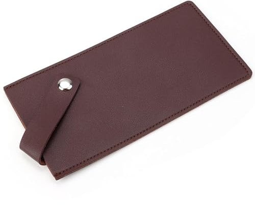Chef Knife Cleaver Guard 8.3 PU Leather Wide Blade Protector Meat Cleaver Cover Sheath Waterproof Butcher Chef Cutter Protective Guard for Chopping Kitchenware Protection, Brown