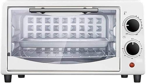 LABLADUO Air Fry Toaster Oven, Mini Oven, 10L Convection Countertop Toaster Oven Multi Function Air Fryer Digital Electric Oven Roaster Cooker Useful (Black 10L) Happy Life(Bianco)