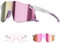 KAPVOE Fahrradbrille Selbsttönend Herren Damen Photochrome Sport Sonnenbrille Klar Rennrad Brille TR90 Rahmen Schnelle Brille MTB Radfahren Radbrille mit UV400 Schutz Sportbrille für Laufen Rosa