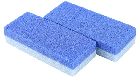 NIYANGLE 2pièces Pierre à Polir Les Outil Enlever Callosités Peaux Mortes Massage Soin Peau Bleu