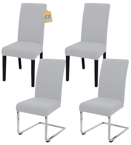 SUKAIKEQA Stuhlhussen 4 Stück Stretch Stuhlbezug für Esszimmerstühle