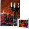 Red Wine Rose and Candle Printed Jigsaw Puzzle with Storage Box, Wooden Puzzle for Adults and Kids, 500 Pieces Family Fun Decorative Game