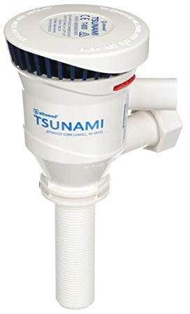 Attwood 4672-7 Tsunami 800 GPH Dual Outlet Aerator Pump (3-inch)