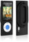 DLO Silikontasche/Schutzhülle inkl. Kabelmanagement und Display- Schutzfolie für Kopfhörer für Apple iPod Nano 5G schwarz