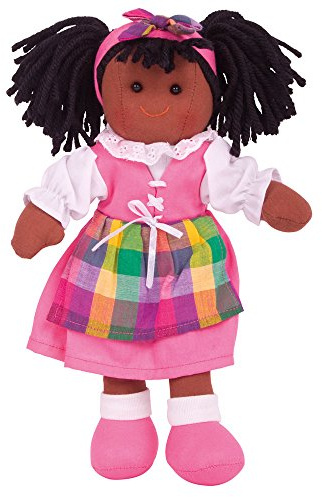 Bigjigs Toys Jess Doll, Small Soft & Cuddly Ragdoll | Soft Cuddly Ragdoll, Plush Baby Toy for Girls & Boys, Encourages Imaginative Role Play