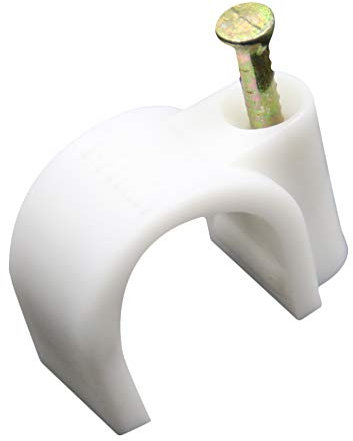 Zenitech 20 attaches plastiques Ø12 blanc