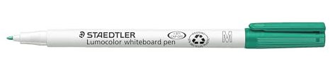 STAEDTLER 301-5 Lumocolor Whiteboardstift M-Spitze circa 1.0 mm, 10 Stück im Kartonetui, Grün