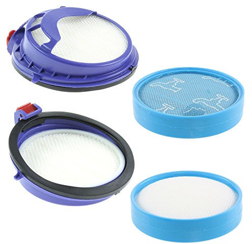 SPARES2GO Pre & Post Motor Filtro HEPA para aspiradora Dyson DC25 DC25i lavable