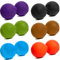 Massageball »Globo« / Zwillings Lacrosse Ball (Twinball) / Faszienball für die effektive Selbstmassage, Faszientherapie, Triggerpunktmassage & Tiefengewebsmassage - ideale Massagerolle / Faszienrolle gegen punktuelle Verhärtungen & Verspannung von Muskeln & Gewebe / in trendigen Farben - mittlere Härtegrad perfekt für Rücken, Wirbelsäule, Arm & Schulter - orange