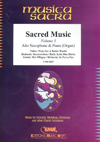 Sacred Music vol.3: for alto saxophone and piano (organ)