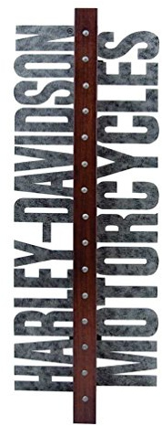 Harley-Davidson Laser Cut Metal Motorcycle Wooden Wine Rack, Brown HDL-18565