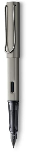 Lamy Unisex Lx Ruthenium Plated Fountain Pen - Grey - Fine Nib