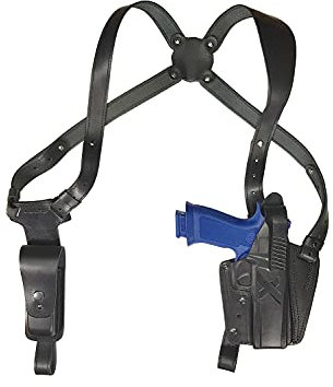 VlaMiTex S24 Leder Schulterholster Holster für Sig Sauer P226 X Five P320 und P250 P320 Full Size