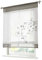 BAILEY JO 1er-Pack Raffrollo mit Tunnelzug Blumen Stickerei Gardinen Transparent Voile Vorhang (BxH 80x120cm, grau)
