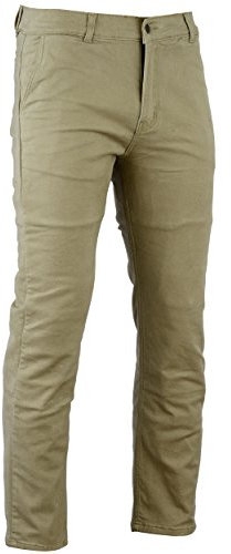 Bikers Gear Australia Limited Kevlar gefüttert Modern Style Motorrad Jeans Schutz, Tan Chino, Größe 30R